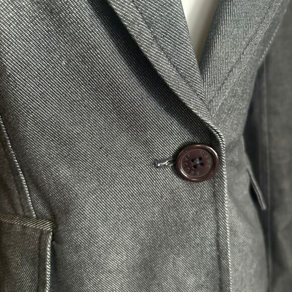 Marc Jacobs Dark Denim Fitted Blazer/Jacket, Size 6 MINT. - Picture 5 of 11